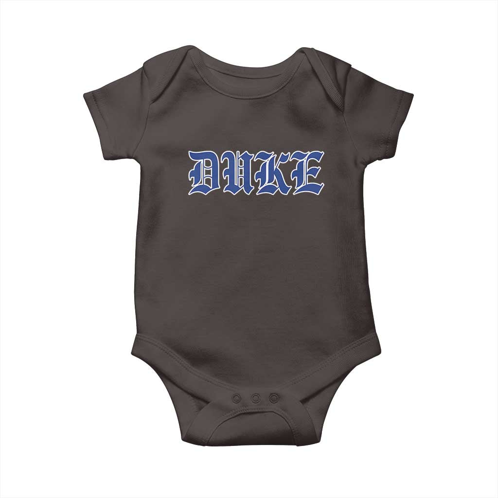 Duke Baby Onesie Vintage City TS10 Dark Chocolate Print Your Wear