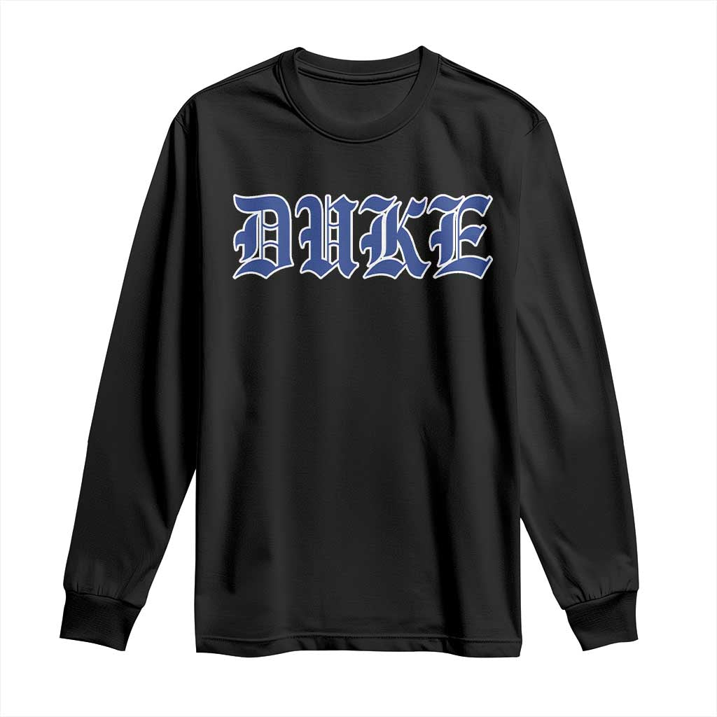 Duke Long Sleeve Shirt Vintage City TS10 Black Print Your Wear