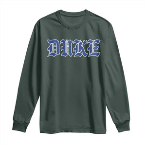 Duke Long Sleeve Shirt Vintage City TS10 Dark Forest Green Print Your Wear