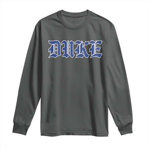 Duke Long Sleeve Shirt Vintage City TS10 Dark Heather Print Your Wear