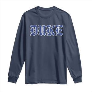 Duke Long Sleeve Shirt Vintage City TS10 Navy Print Your Wear