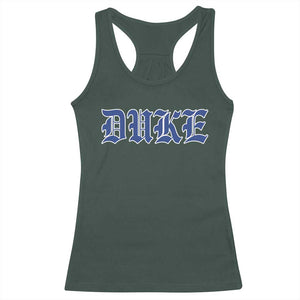 Duke Racerback Tank Top Vintage City TS10 Dark Forest Green Print Your Wear