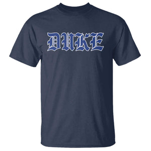 Duke T Shirt Vintage City TS10 Navy Print Your Wear