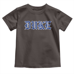 Duke Toddler T Shirt Vintage City TS10 Dark Chocolate Print Your Wear