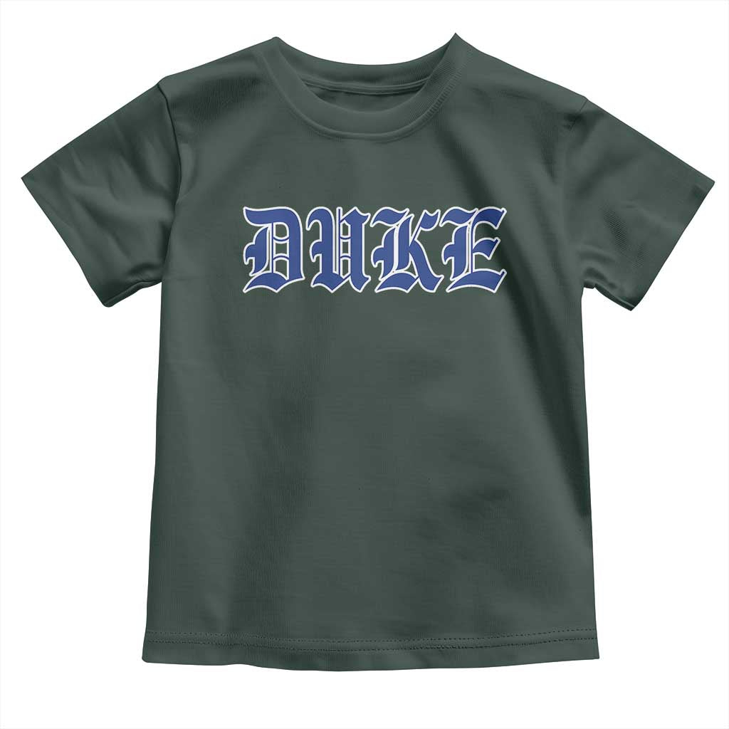 Duke Toddler T Shirt Vintage City TS10 Dark Forest Green Print Your Wear