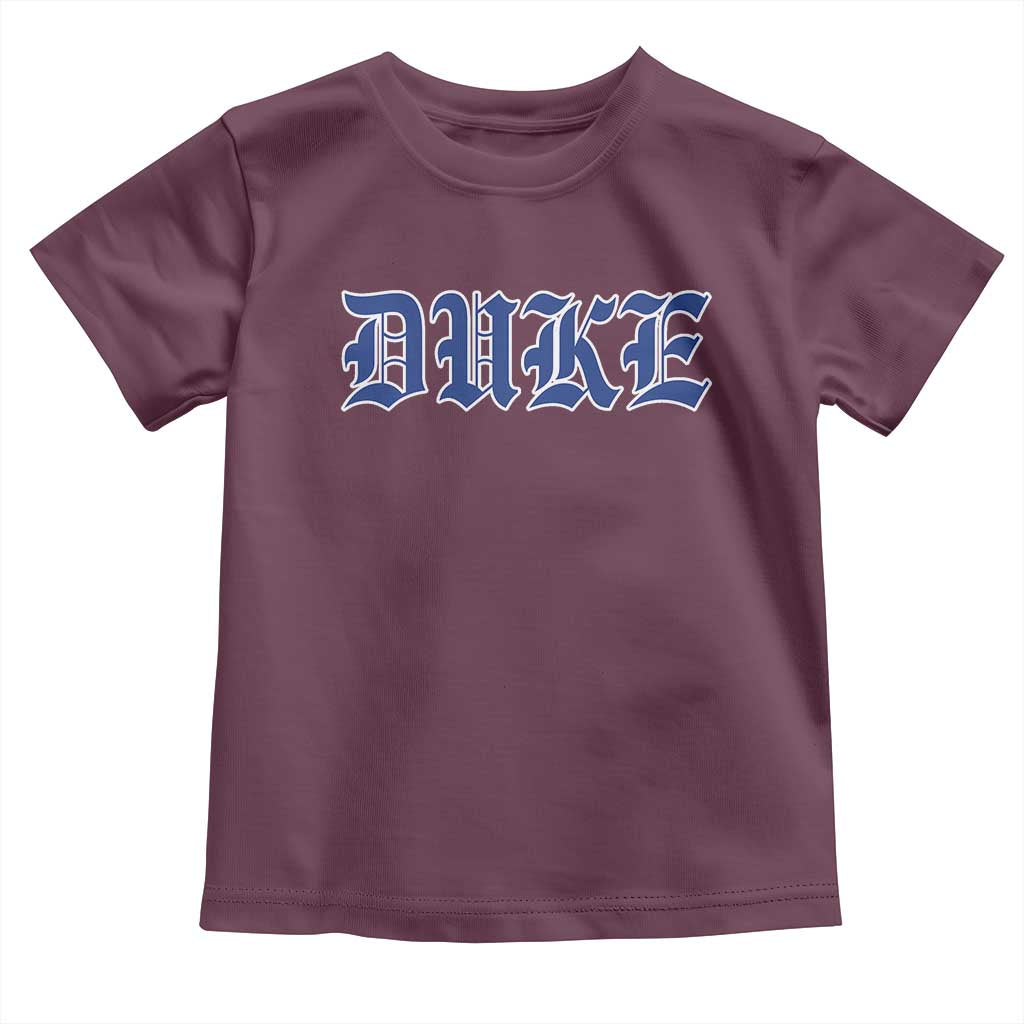 Duke Toddler T Shirt Vintage City TS10 Maroon Print Your Wear