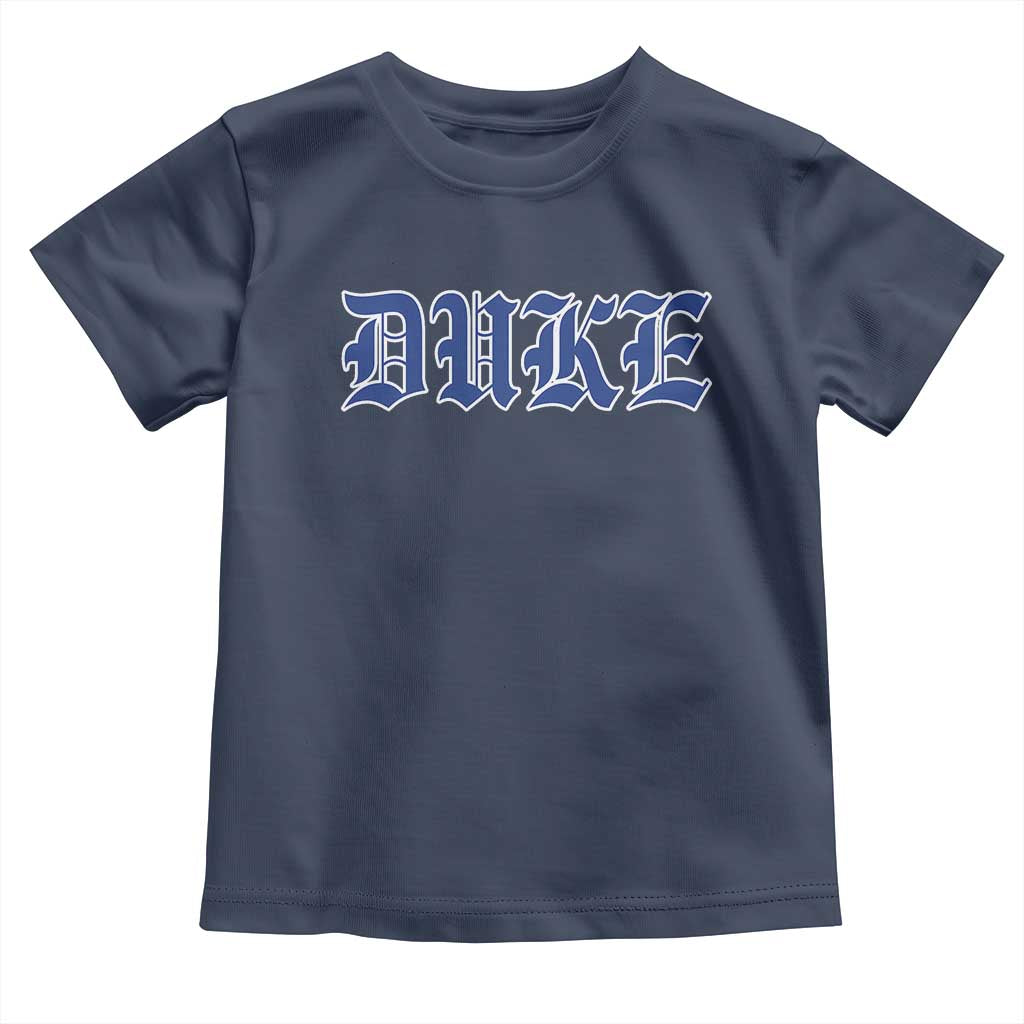 Duke Toddler T Shirt Vintage City TS10 Navy Print Your Wear