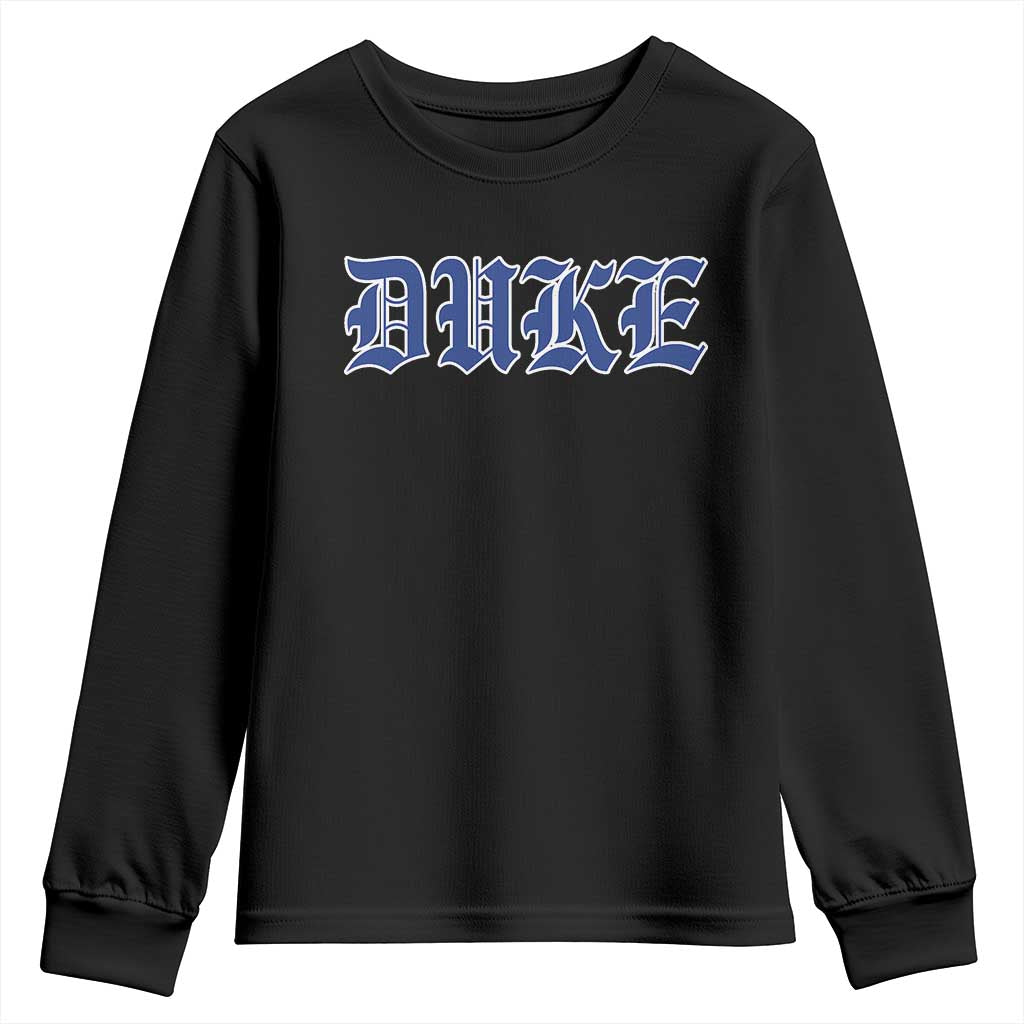 Duke Youth Sweatshirt Vintage City TS10 Black Print Your Wear