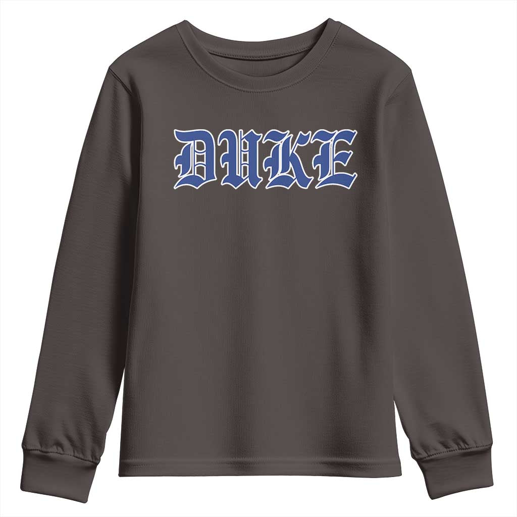 Duke Youth Sweatshirt Vintage City TS10 Dark Chocolate Print Your Wear