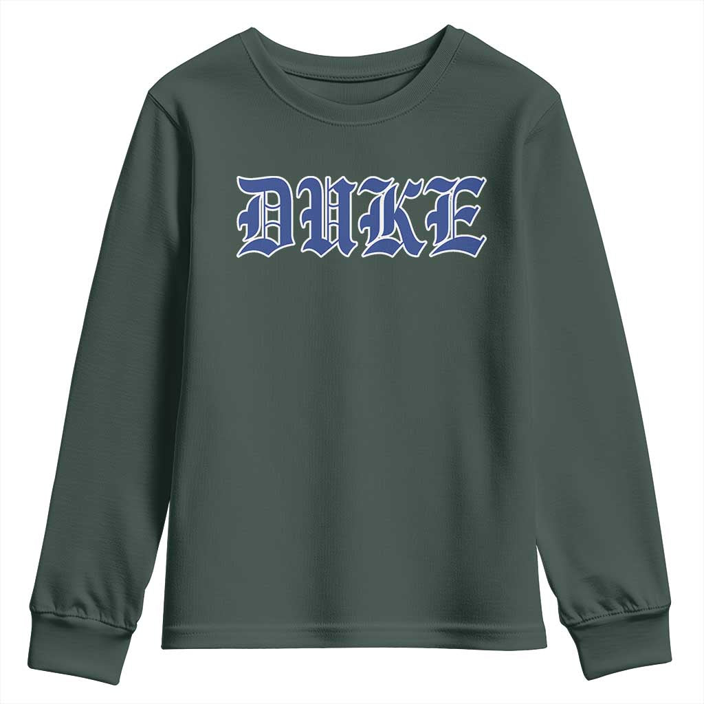 Duke Youth Sweatshirt Vintage City TS10 Dark Forest Green Print Your Wear
