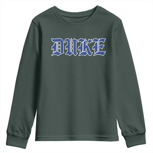Duke Youth Sweatshirt Vintage City TS10 Dark Forest Green Print Your Wear