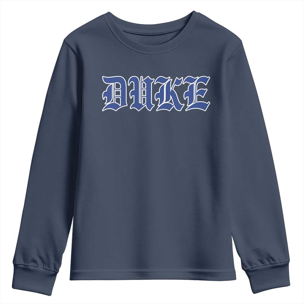 Duke Youth Sweatshirt Vintage City TS10 Navy Print Your Wear