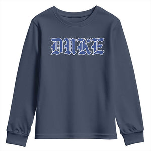 Duke Youth Sweatshirt Vintage City TS10 Navy Print Your Wear