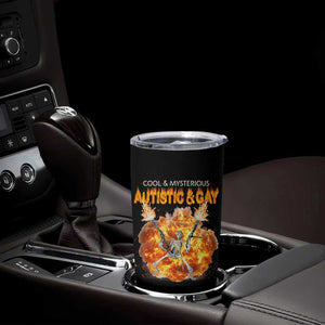 Autistic And Gay Skeleton Explosion Tumbler Cup TS10 Print Your Wear