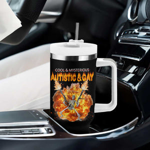 Autistic And Gay Skeleton Explosion Tumbler With Handle TS10 Print Your Wear
