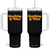 Funny Drinking Tumbler With Handle Sunshine & Wine Retro Drinking Summer Vintage 70's TS10 One Size: 40 oz Black Print Your Wear