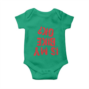 Is My Bike OK? Funny Motorcycle Dirt Bike Biker Baby Onesie Funny Mountain Biking Biker Cycling TS10 Irish Green Print Your Wear