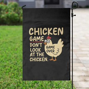 Funny Chicken Game Dont Look At The Chicken Garden Flag TS10 Print Your Wear