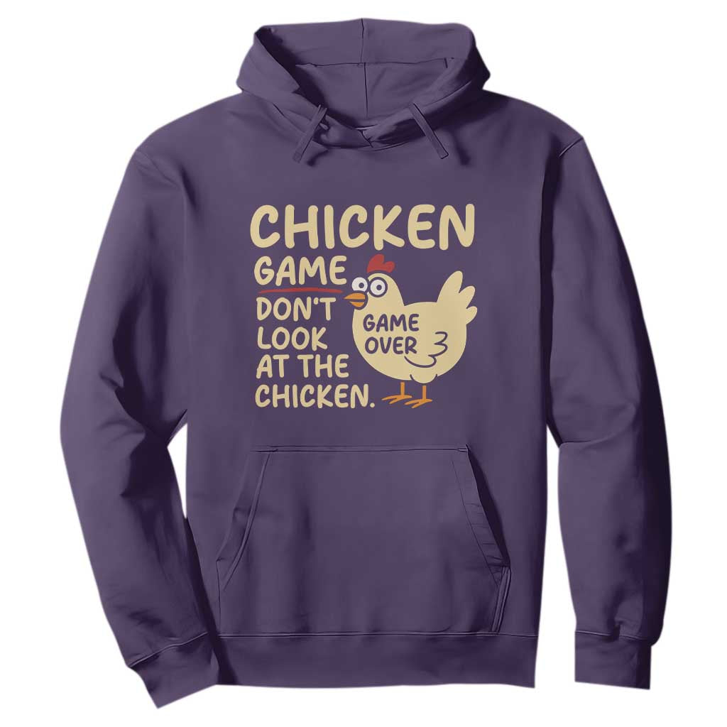 Funny Chicken Game Dont Look At The Chicken Hoodie TS10 Purple Print Your Wear