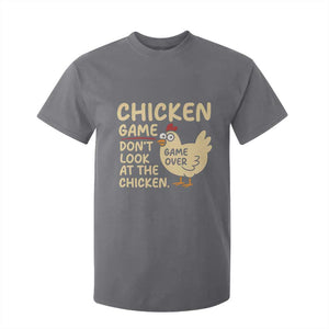 Funny Chicken Game Dont Look At The Chicken T Shirt For Kid TS10 Charcoal Print Your Wear