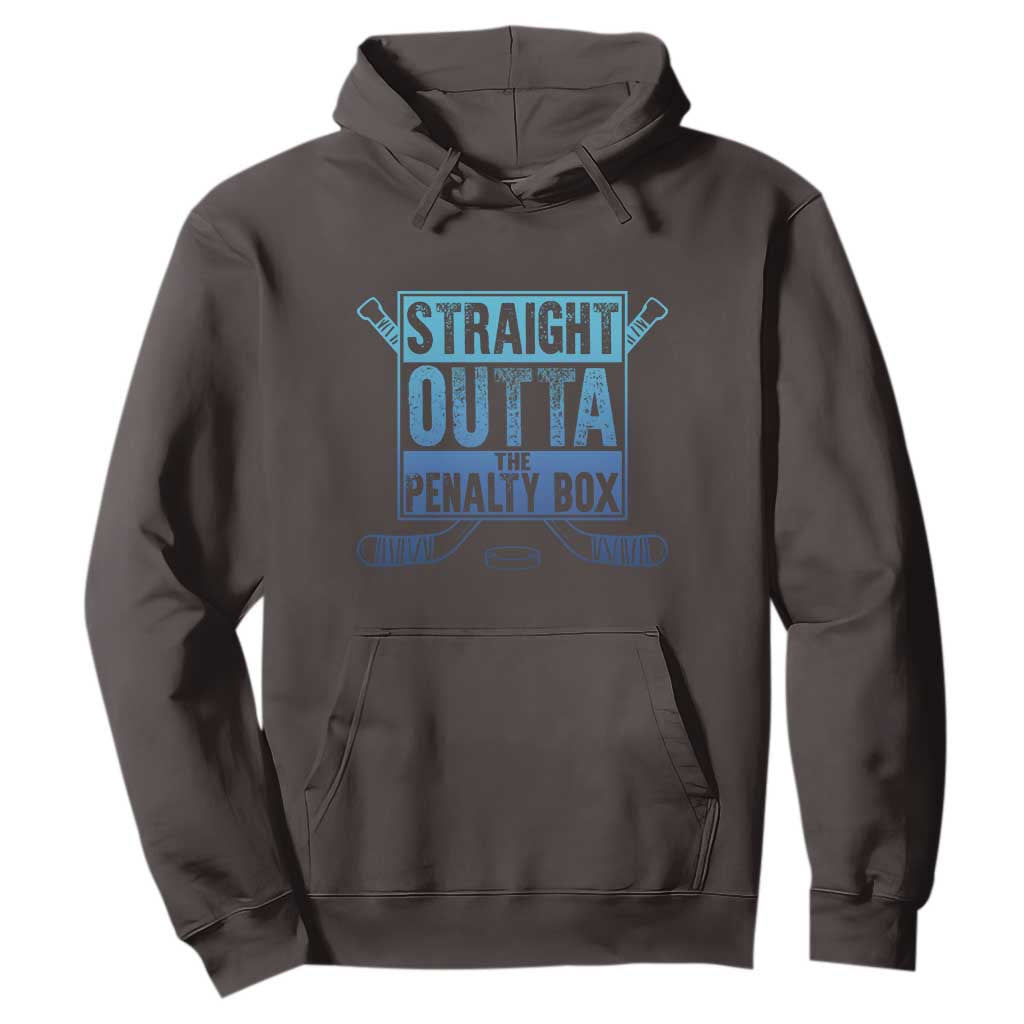 Ice Hockey Player Gifts Hoodie Straight Outta The Penalty Box TS10 Dark Chocolate Print Your Wear