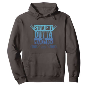 Ice Hockey Player Gifts Hoodie Straight Outta The Penalty Box TS10 Dark Chocolate Print Your Wear