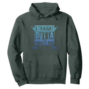 Ice Hockey Player Gifts Hoodie Straight Outta The Penalty Box TS10 Dark Forest Green Print Your Wear