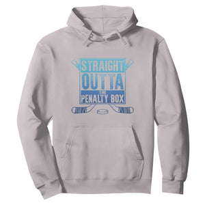 Ice Hockey Player Gifts Hoodie Straight Outta The Penalty Box TS10 Ice Gray Print Your Wear
