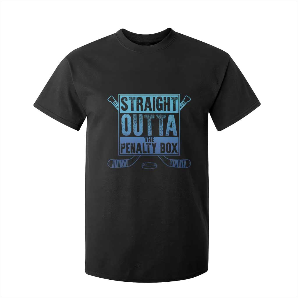 Ice Hockey Player Gifts T Shirt For Kid Straight Outta The Penalty Box TS10 Black Print Your Wear
