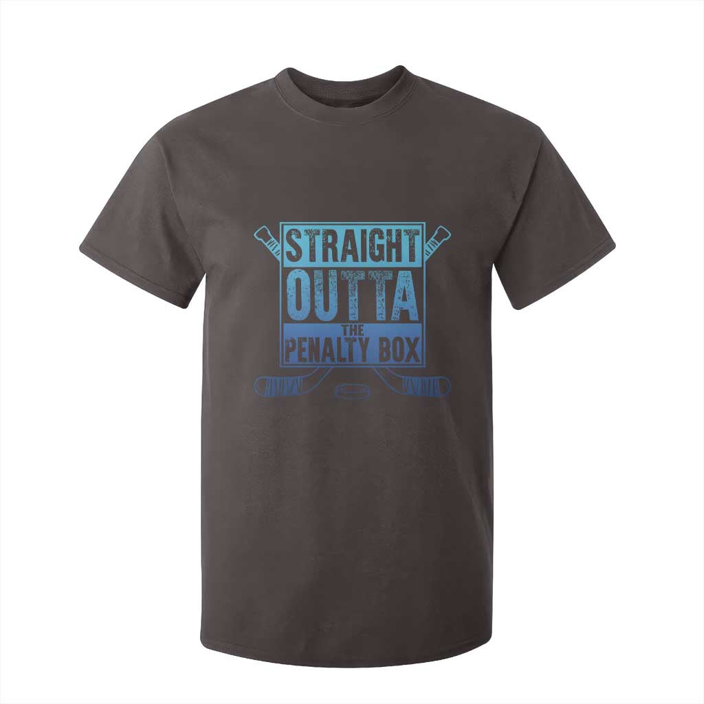 Ice Hockey Player Gifts T Shirt For Kid Straight Outta The Penalty Box TS10 Dark Chocolate Print Your Wear