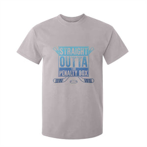 Ice Hockey Player Gifts T Shirt For Kid Straight Outta The Penalty Box TS10 Ice Gray Print Your Wear