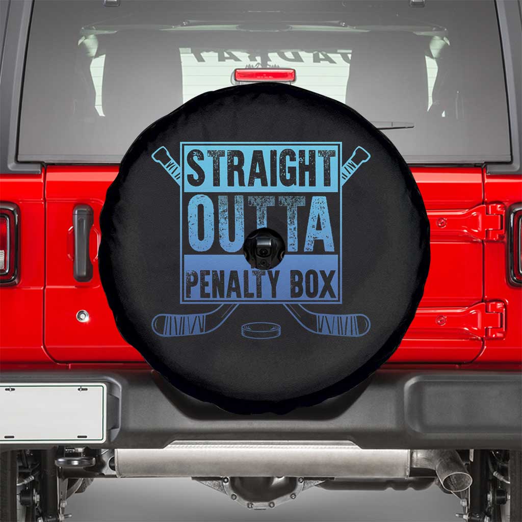 Ice Hockey Player Gifts Spare Tire Cover Straight Outta The Penalty Box TS10 Black Print Your Wear