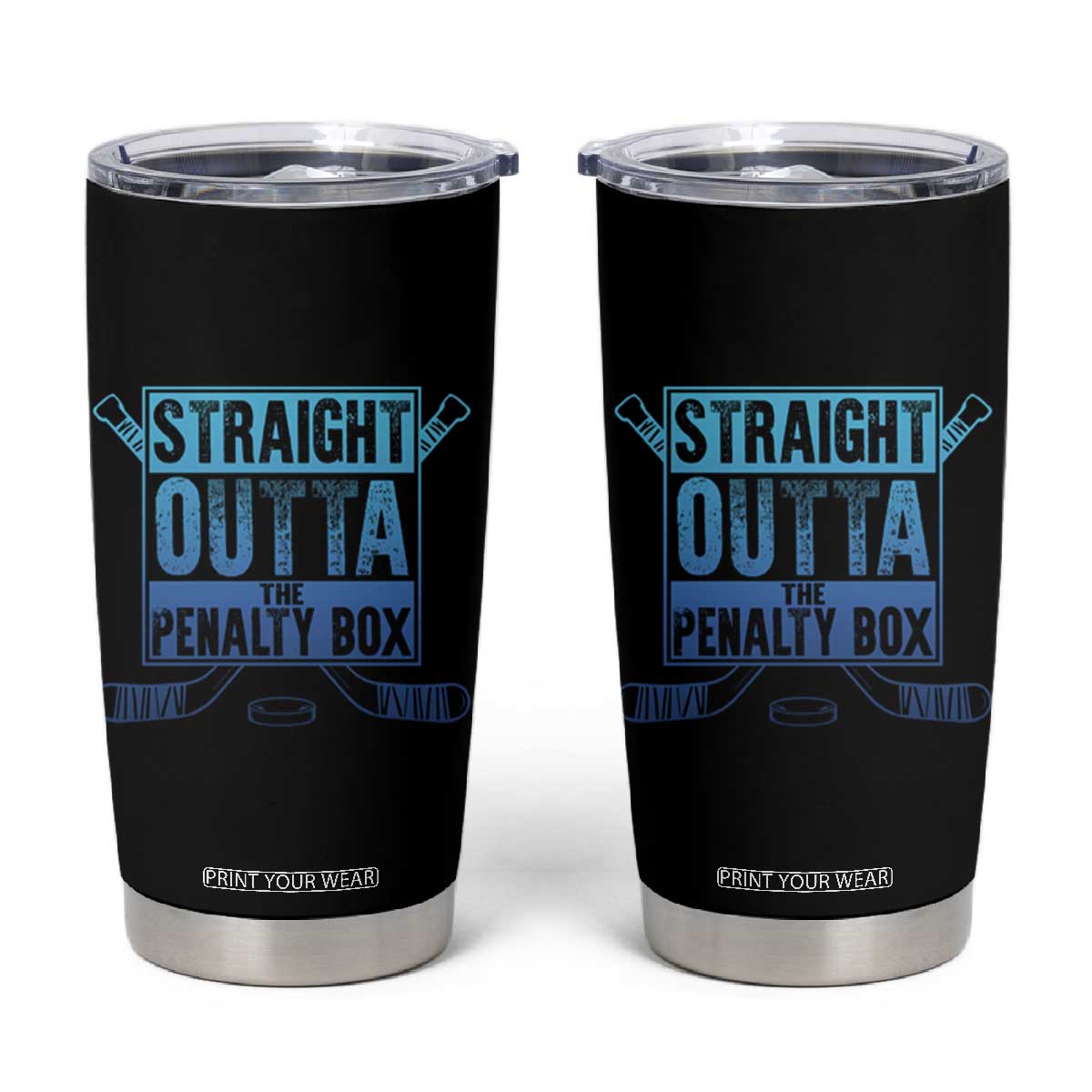 Ice Hockey Player Gifts Tumbler Cup Straight Outta The Penalty Box TS10 Black Print Your Wear