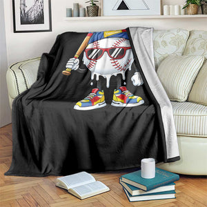 Venezuela Baseball Throw Blanket Venezuelan Pride Baseball Life Style Youth Drip Baseball Boys Kid TS10 Print Your Wear