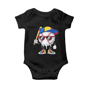 Venezuela Baseball Baby Onesie Venezuelan Pride Baseball Life Style Youth Drip Baseball Boys Kid TS10 Black Print Your Wear