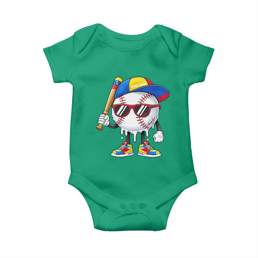 Venezuela Baseball Baby Onesie Venezuelan Pride Baseball Life Style Youth Drip Baseball Boys Kid TS10 Irish Green Print Your Wear