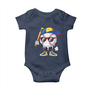 Venezuela Baseball Baby Onesie Venezuelan Pride Baseball Life Style Youth Drip Baseball Boys Kid TS10 Navy Print Your Wear