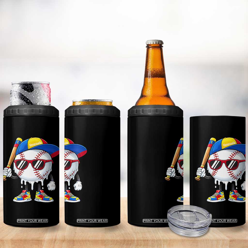 Venezuela Baseball 4 in 1 Can Cooler Tumbler Venezuelan Pride Baseball Life Style Youth Drip Baseball Boys Kid TS10 Print Your Wear