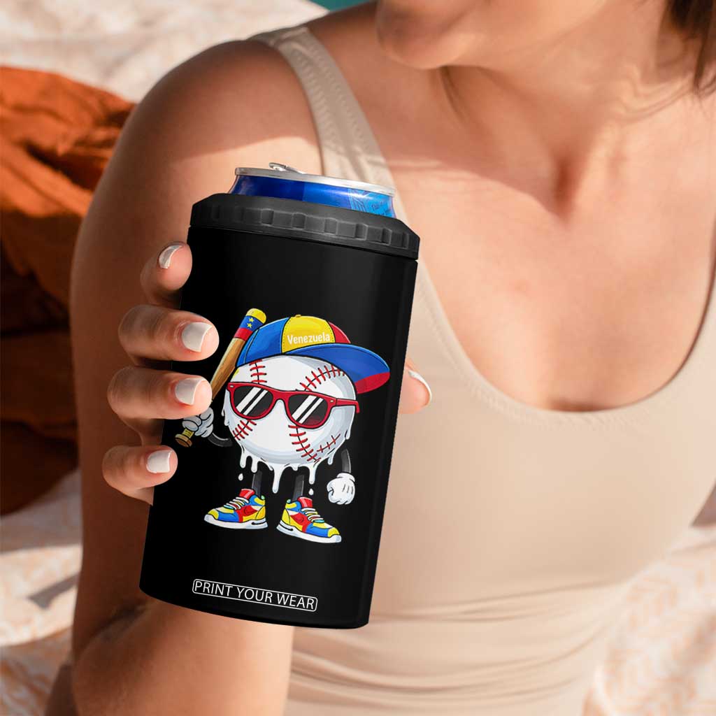 Venezuela Baseball 4 in 1 Can Cooler Tumbler Venezuelan Pride Baseball Life Style Youth Drip Baseball Boys Kid TS10 Print Your Wear