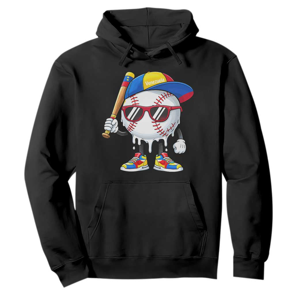 Venezuela Baseball Hoodie Venezuelan Pride Baseball Life Style Youth Drip Baseball Boys Kid TS10 Black Print Your Wear