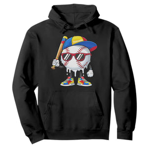 Venezuela Baseball Hoodie Venezuelan Pride Baseball Life Style Youth Drip Baseball Boys Kid TS10 Black Print Your Wear