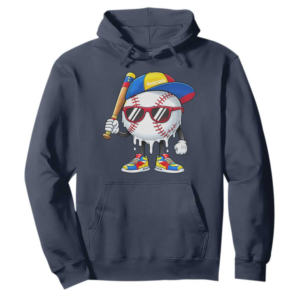 Venezuela Baseball Hoodie Venezuelan Pride Baseball Life Style Youth Drip Baseball Boys Kid TS10 Navy Print Your Wear