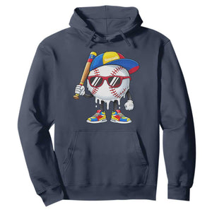 Venezuela Baseball Hoodie Venezuelan Pride Baseball Life Style Youth Drip Baseball Boys Kid TS10 Navy Print Your Wear