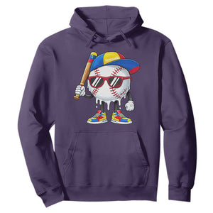 Venezuela Baseball Hoodie Venezuelan Pride Baseball Life Style Youth Drip Baseball Boys Kid TS10 Purple Print Your Wear