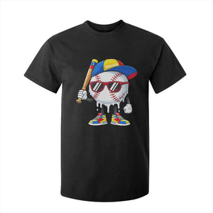 Venezuela Baseball T Shirt For Kid Venezuelan Pride Baseball Life Style Youth Drip Baseball Boys Kid TS10 Black Print Your Wear