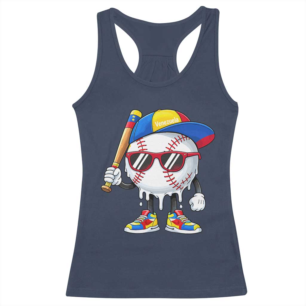 Venezuela Baseball Racerback Tank Top Venezuelan Pride Baseball Life Style Youth Drip Baseball Boys Kid TS10 Navy Print Your Wear