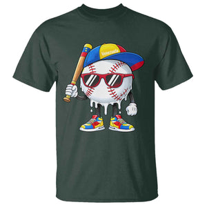 Venezuela Baseball T Shirt Venezuelan Pride Baseball Life Style Youth Drip Baseball Boys Kid TS10 Dark Forest Green Print Your Wear