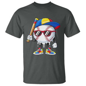 Venezuela Baseball T Shirt Venezuelan Pride Baseball Life Style Youth Drip Baseball Boys Kid TS10 Dark Heather Print Your Wear