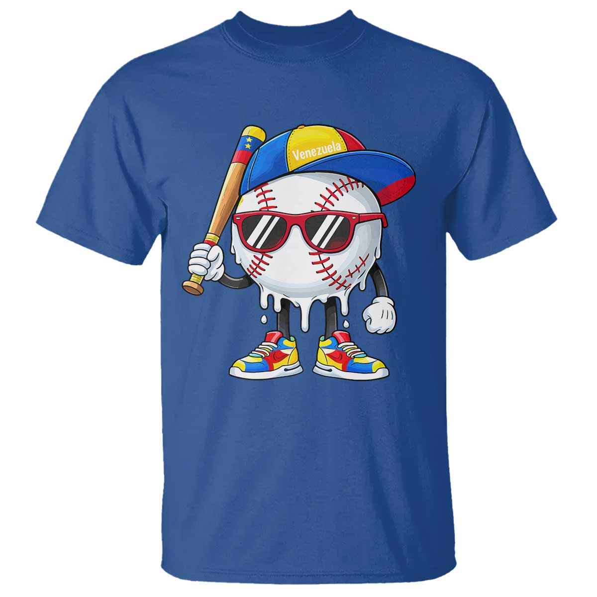 Venezuela Baseball T Shirt Venezuelan Pride Baseball Life Style Youth Drip Baseball Boys Kid TS10 Royal Blue Print Your Wear