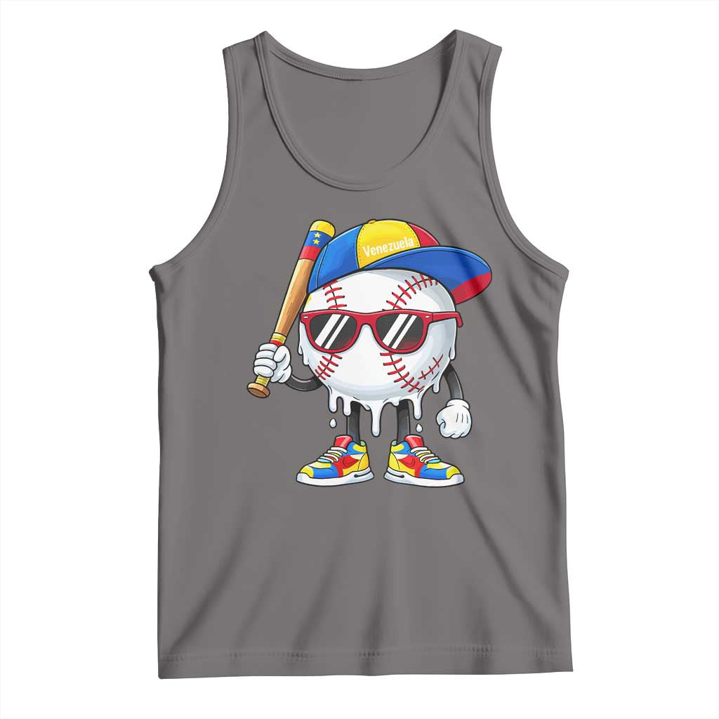 Venezuela Baseball Tank Top Venezuelan Pride Baseball Life Style Youth Drip Baseball Boys Kid TS10 Deep Heather Print Your Wear